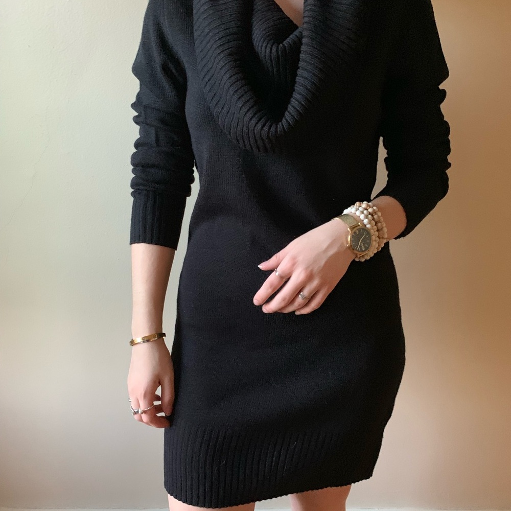 Cowl neck sweater dress from H&M